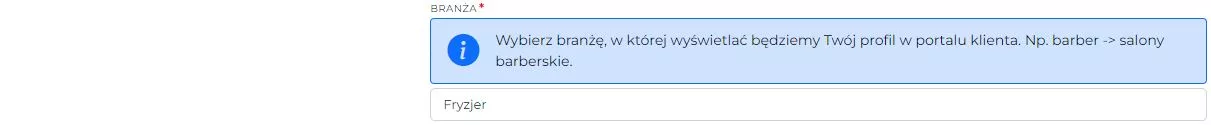 Wybór branży